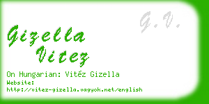 gizella vitez business card