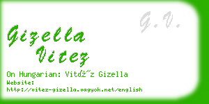 gizella vitez business card